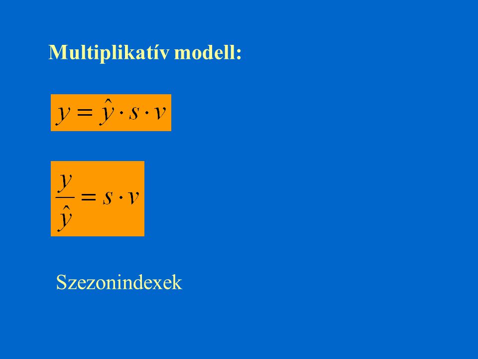 Multiplikatív modell:
