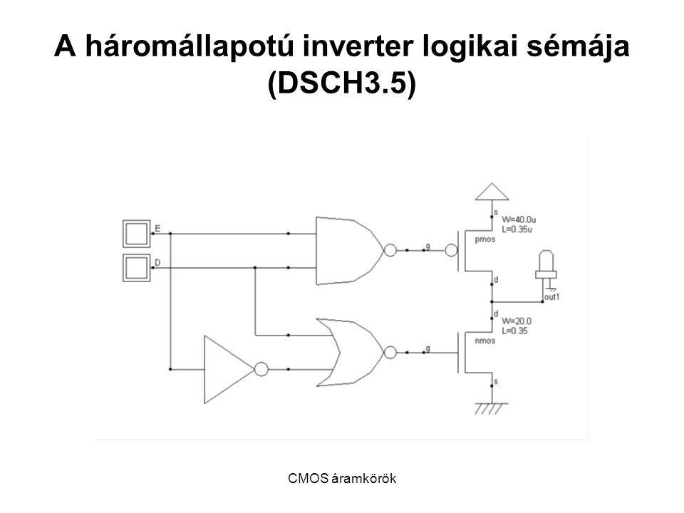 A háromállapotú inverter logikai sémája (DSCH3.5)