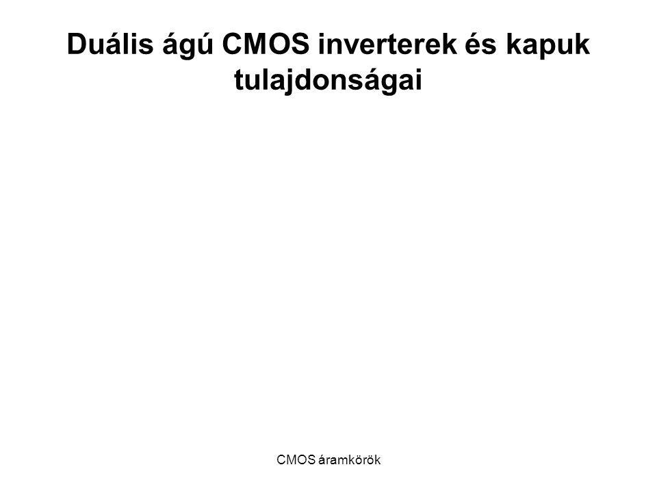 Duális ágú CMOS inverterek és kapuk tulajdonságai