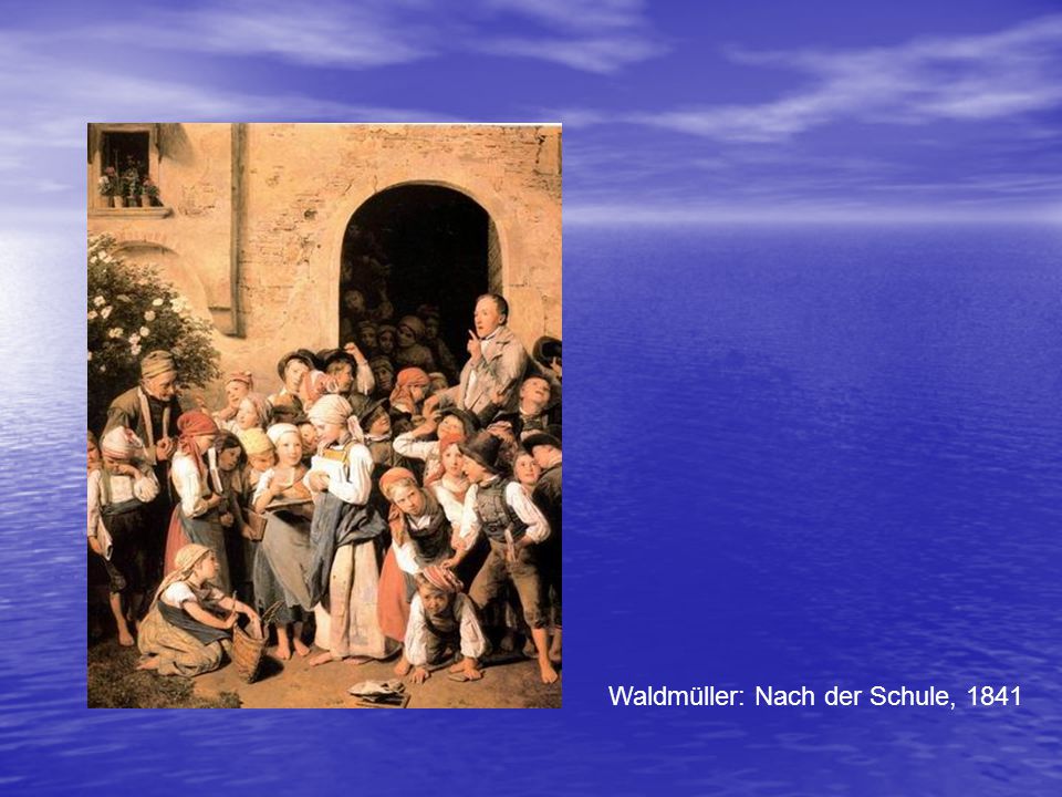 Waldmüller: Nach der Schule, 1841