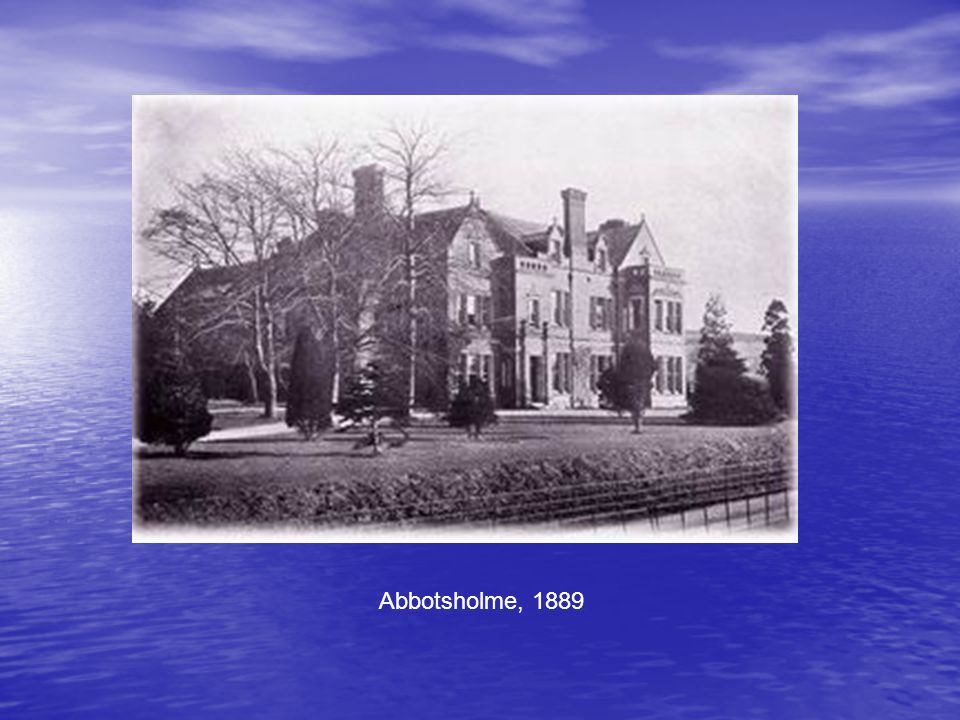 Abbotsholme, 1889