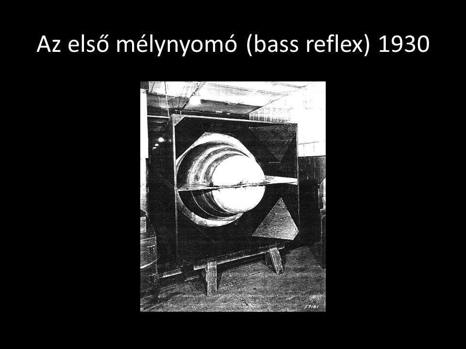 Az első mélynyomó (bass reflex) 1930