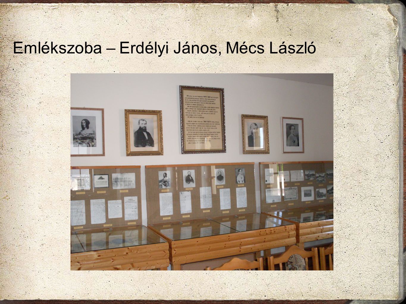 Emlékszoba – Erdélyi János, Mécs László