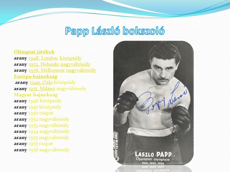 Papp László bokszoló