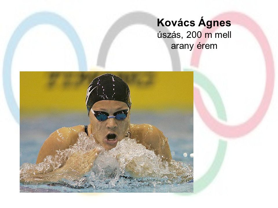Kovács Ágnes úszás, 200 m mell arany érem