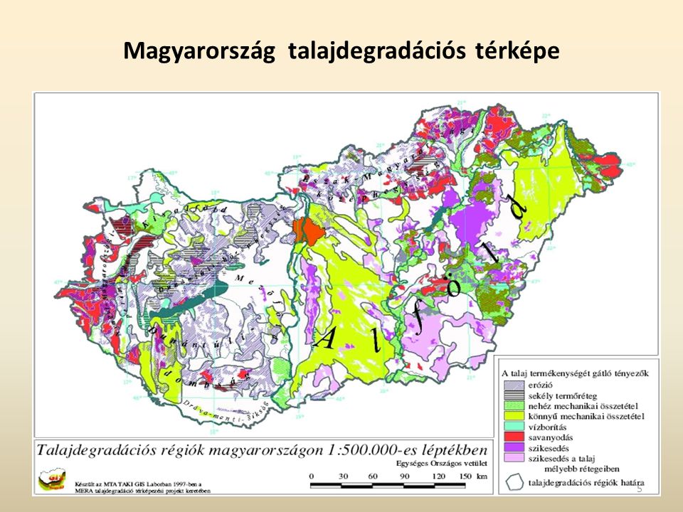 Magyarország talajdegradációs térképe