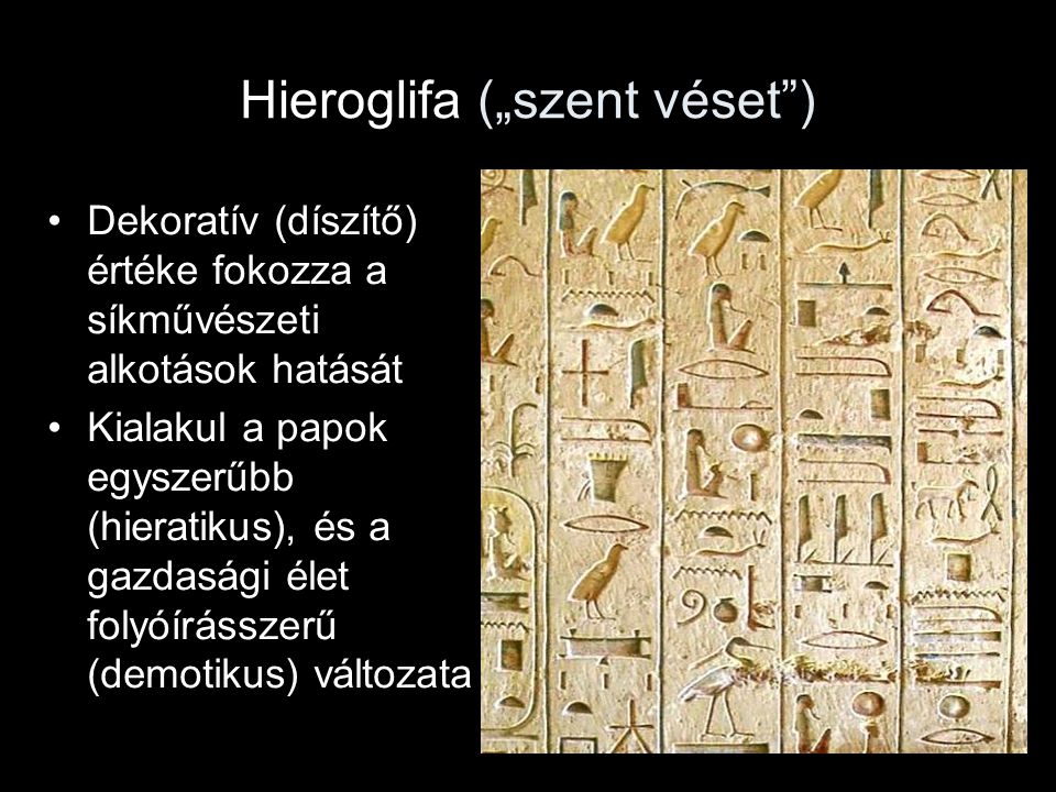 Hieroglifa („szent véset )