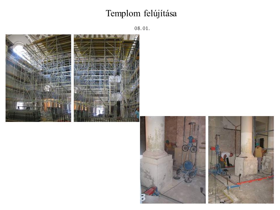 Templom felújítása