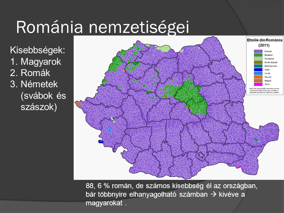 Románia nemzetiségei Kisebbségek: Magyarok Romák