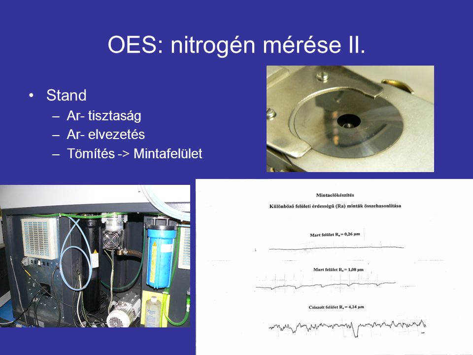OES: nitrogén mérése II.
