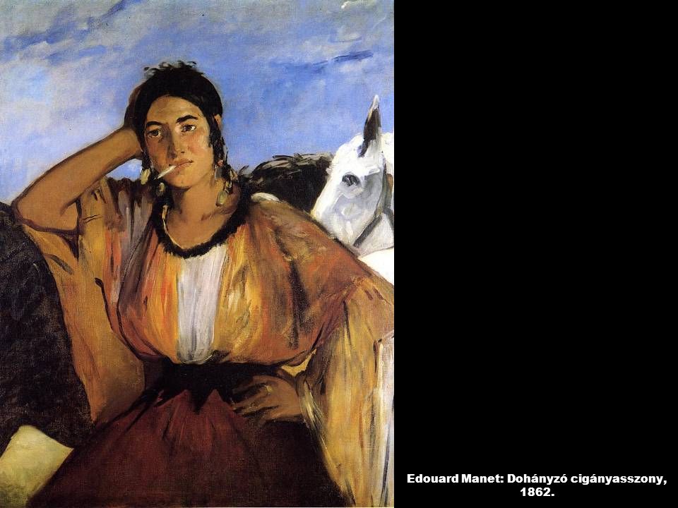 Edouard Manet: Dohányzó cigányasszony, 1862.
