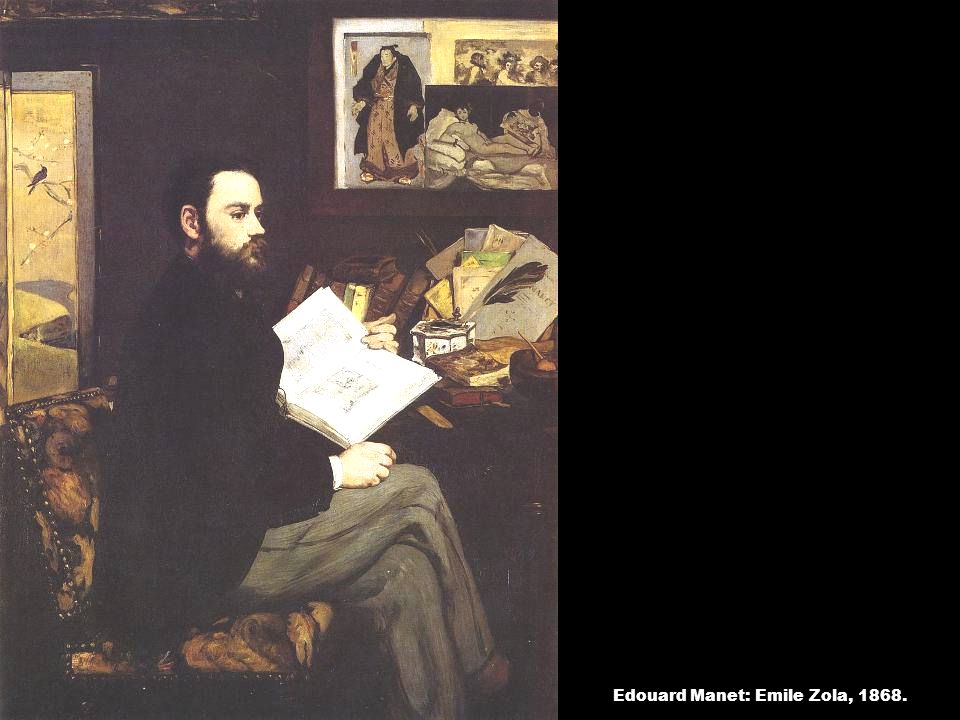 Edouard Manet: Emile Zola, 1868.