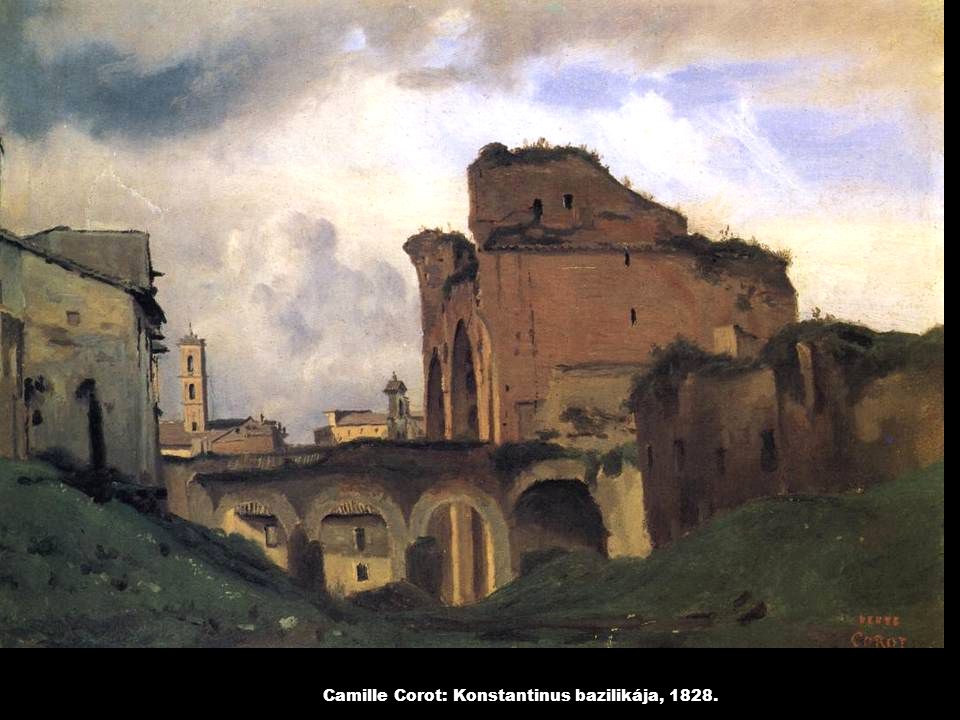 Camille Corot: Konstantinus bazilikája, 1828.