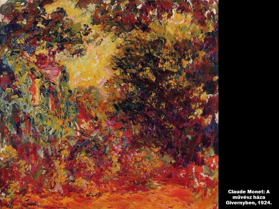 Claude Monet: A művész háza Givernyben, 1924.