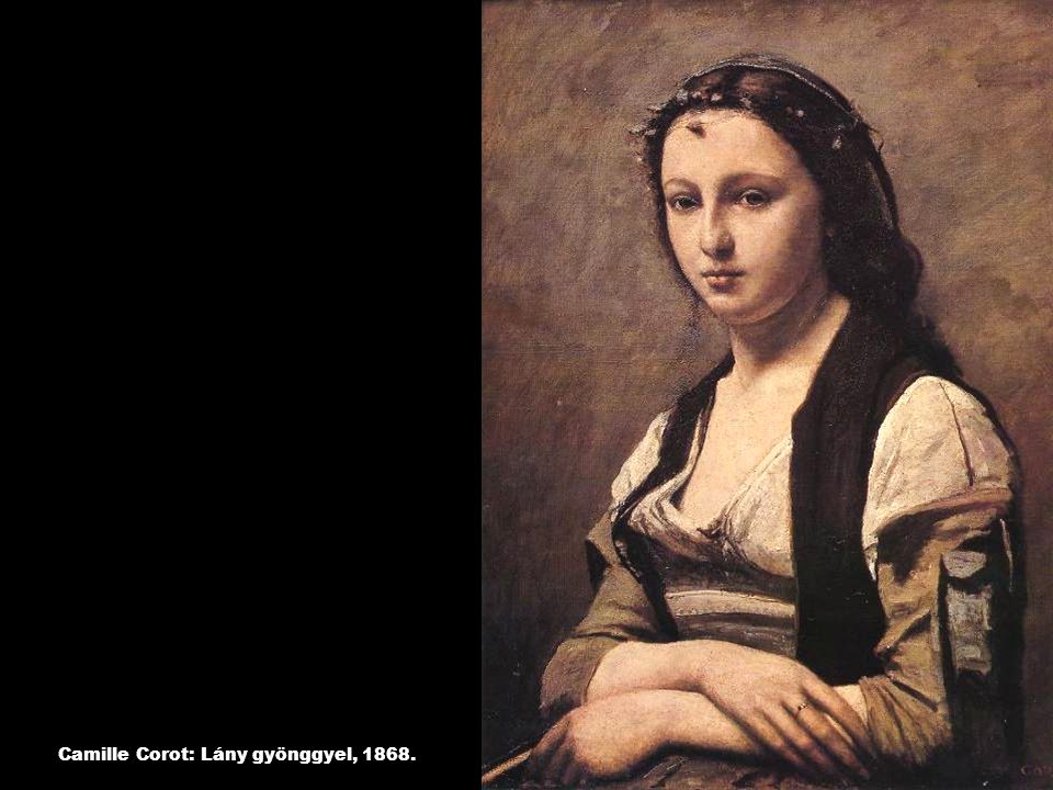 Camille Corot: Lány gyönggyel, 1868.