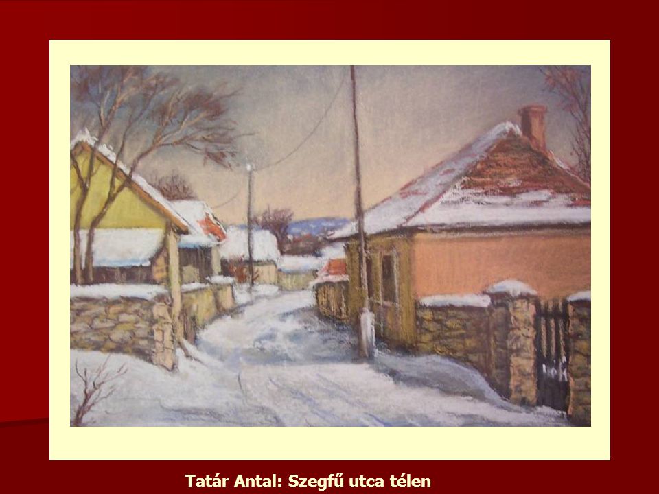 Tatár Antal: Szegfű utca télen