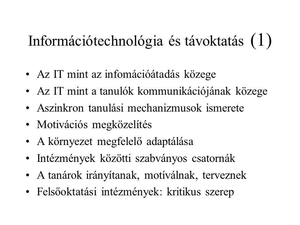 Információtechnológia és távoktatás (1)