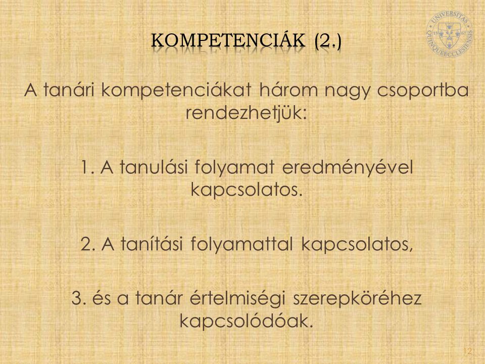 Kompetenciák (2.)