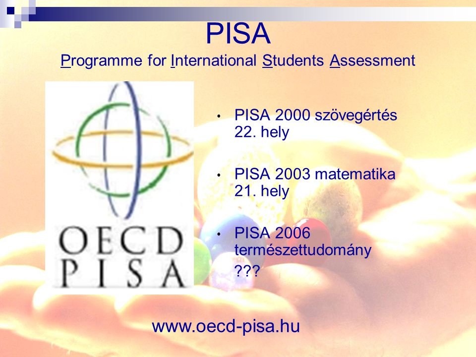 PISA Programme for International Students Assessment