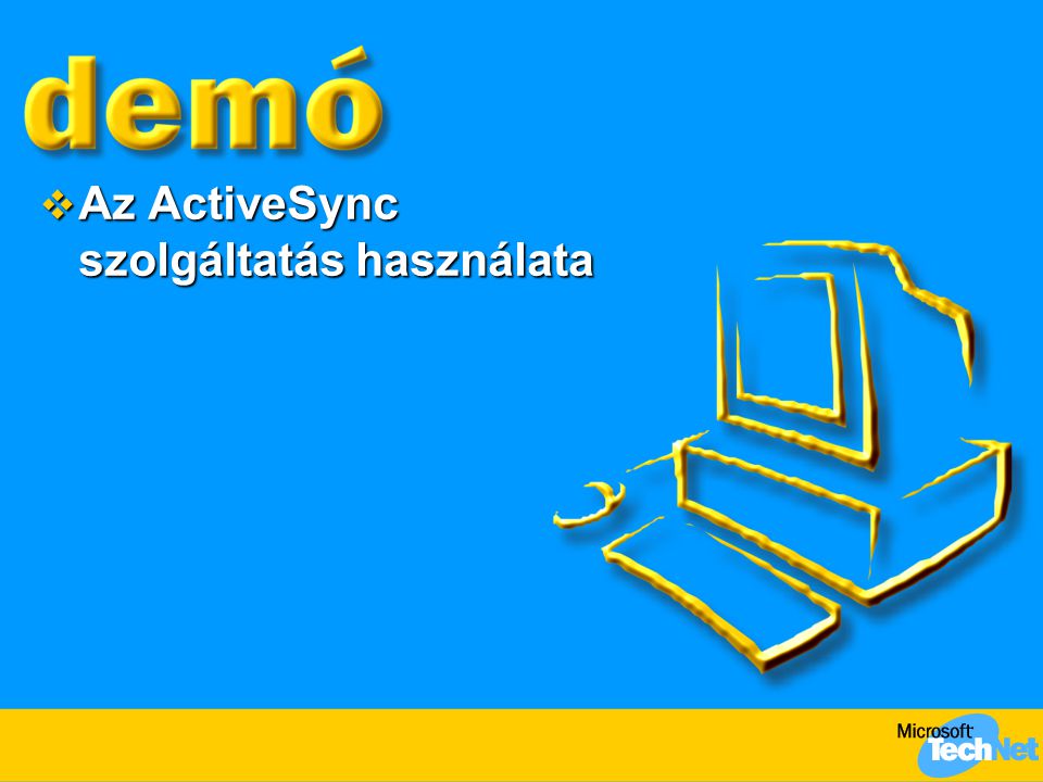Az ActiveSync szolgáltatás használata