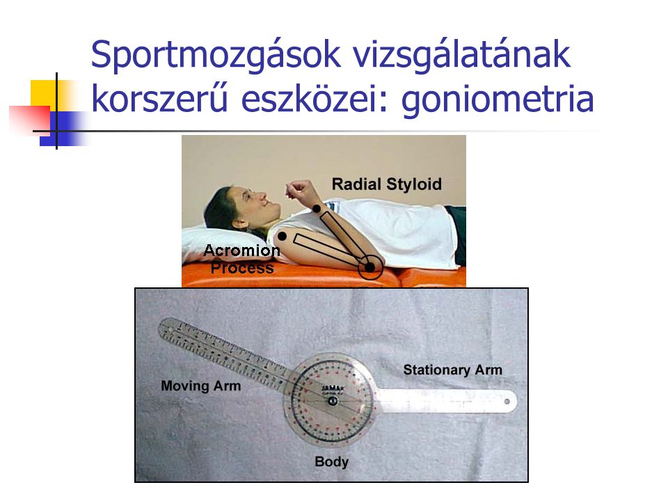 Sportmozgások vizsgálatának korszerű eszközei: goniometria