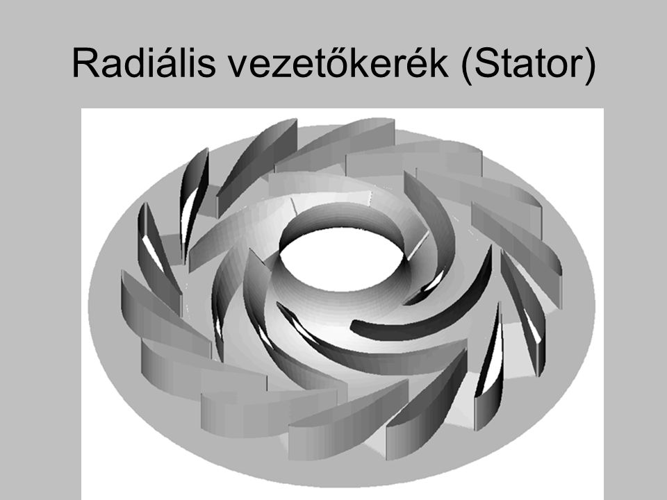 Radiális vezetőkerék (Stator)