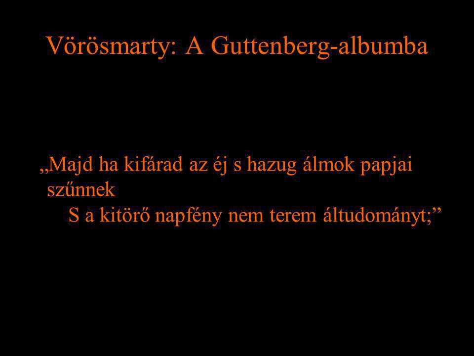 Vörösmarty: A Guttenberg-albumba