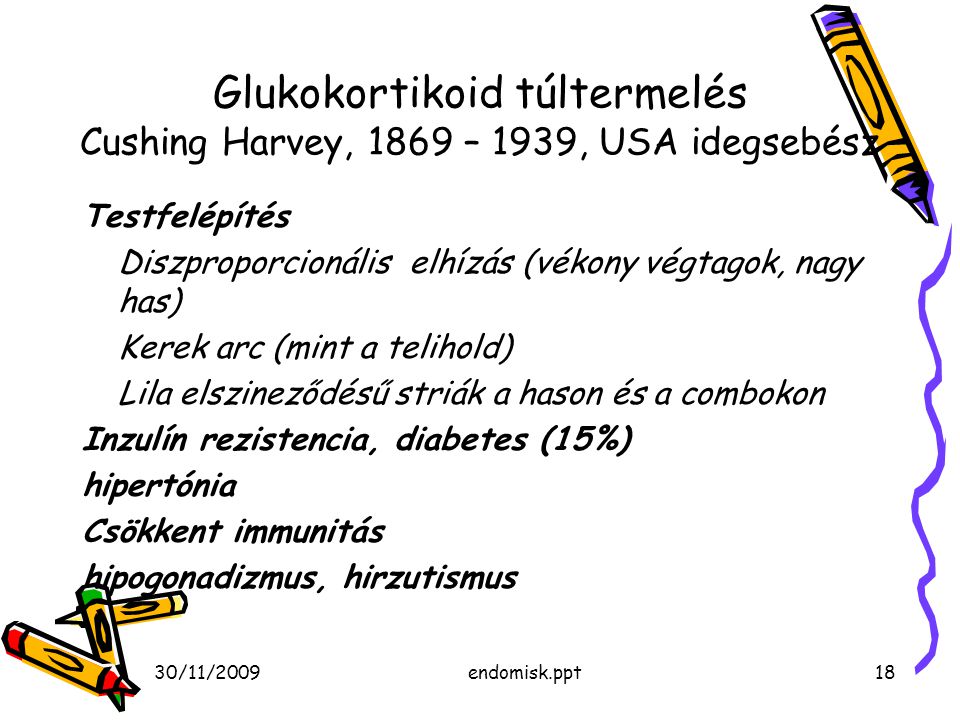Glukokortikoid túltermelés Cushing Harvey, 1869 – 1939, USA idegsebész