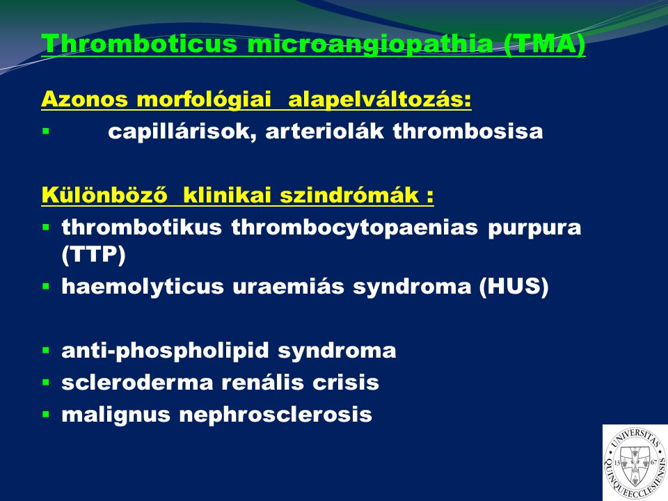 Thromboticus microangiopathia (TMA)