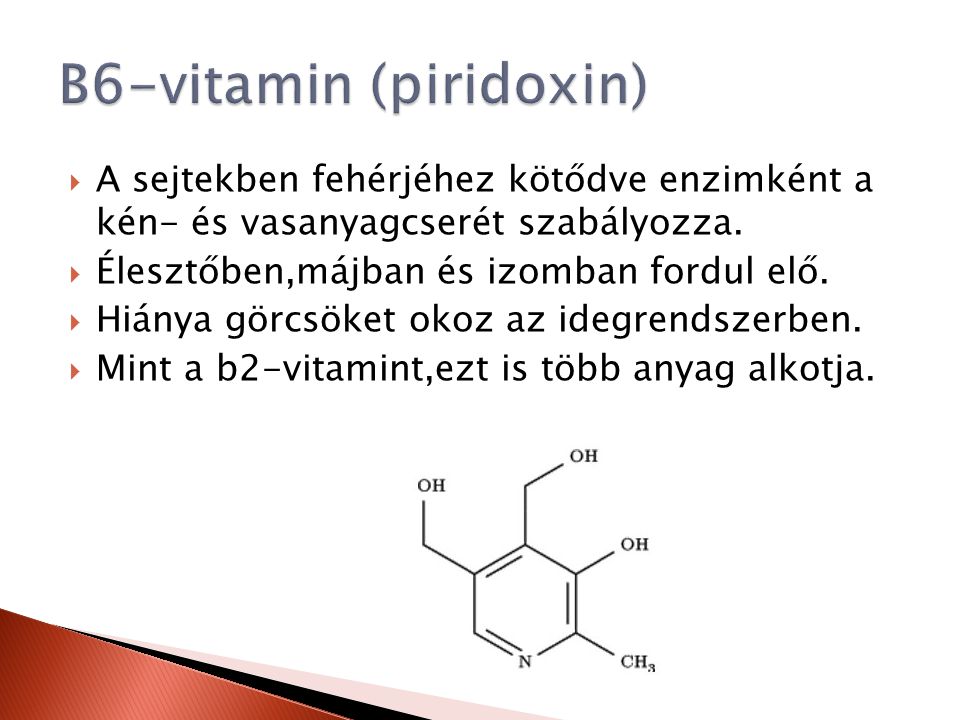 B6-vitamin (piridoxin)