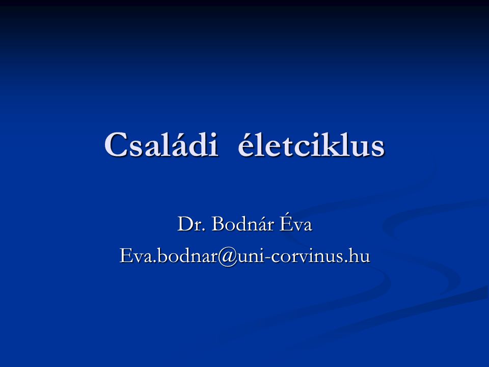 Dr. Bodnár Éva