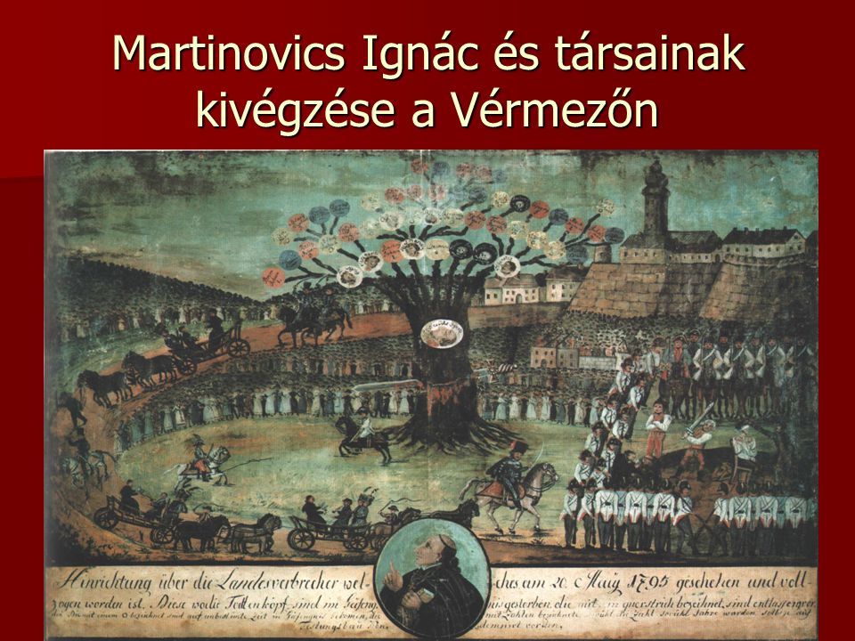 Martinovics Ignác és társainak kivégzése a Vérmezőn