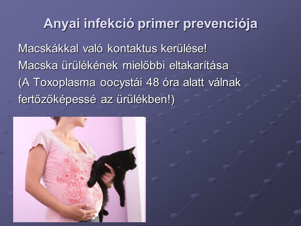 Anyai infekció primer prevenciója