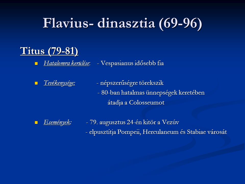 Flavius- dinasztia (69-96)