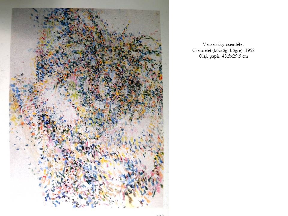 Veszelszky csendélet Csendélet (köcsög, bögre), 1958 Olaj, papír, 48,5x29,5 cm