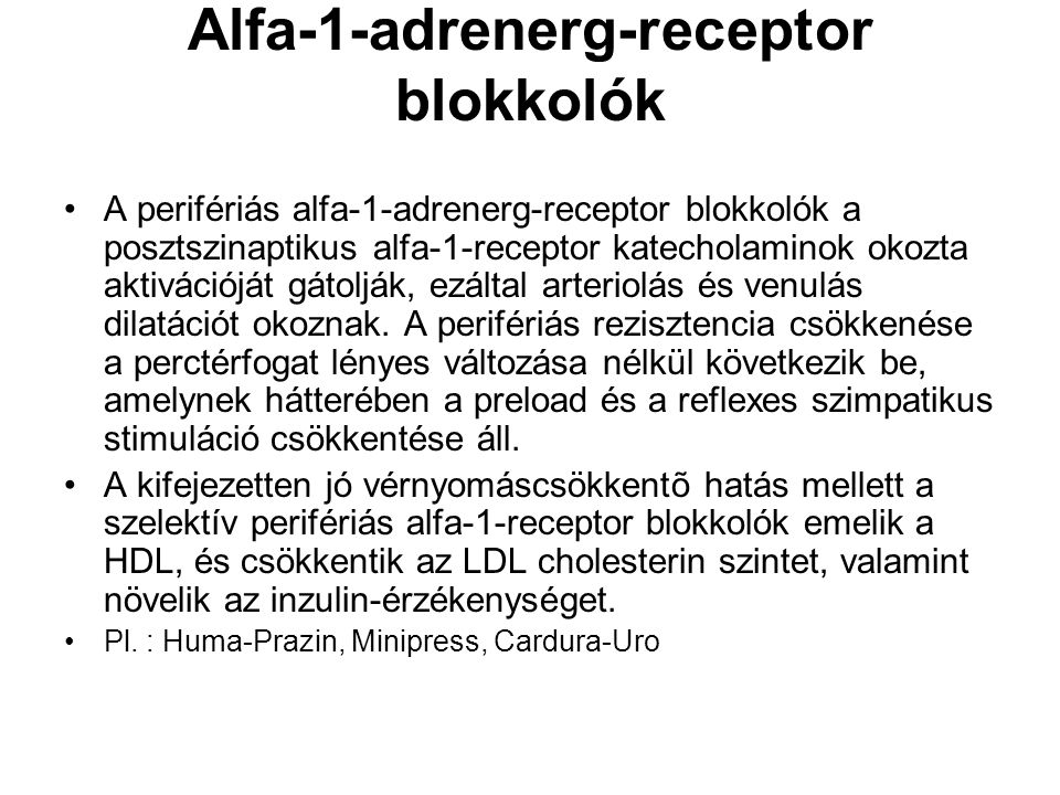 Alfa-1-adrenerg-receptor blokkolók