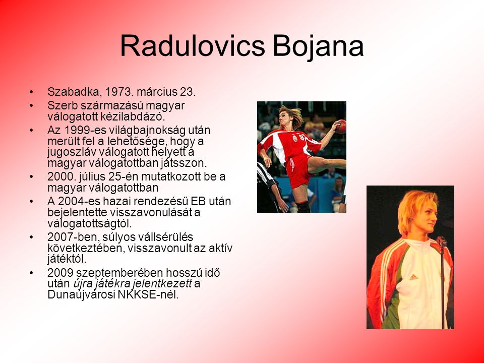 Radulovics Bojana Szabadka, március 23.