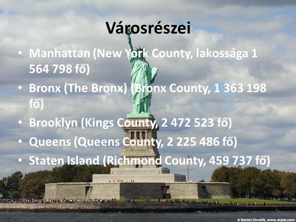 Városrészei Manhattan (New York County, lakossága fő)
