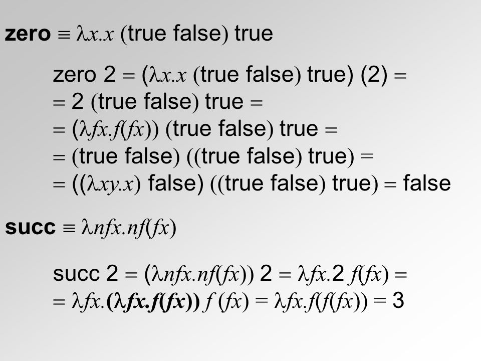 zero  x.x (true false) true