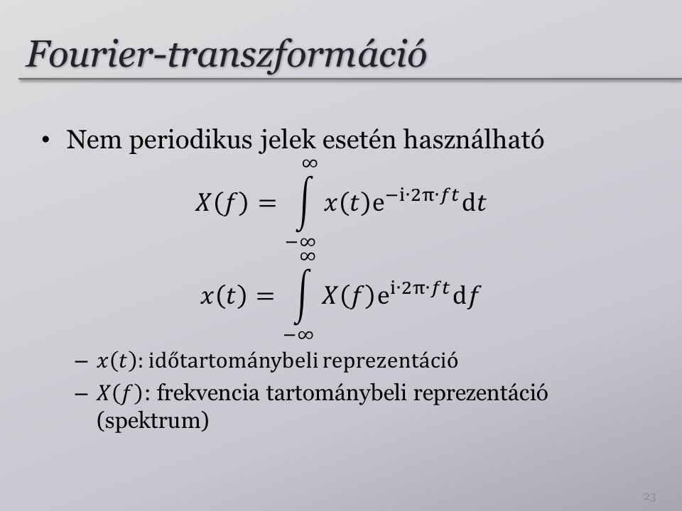 Fourier-transzformáció