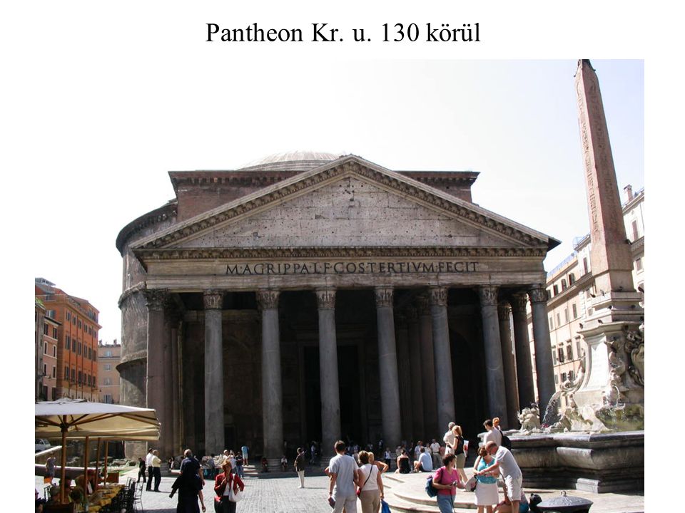 Pantheon Kr. u. 130 körül