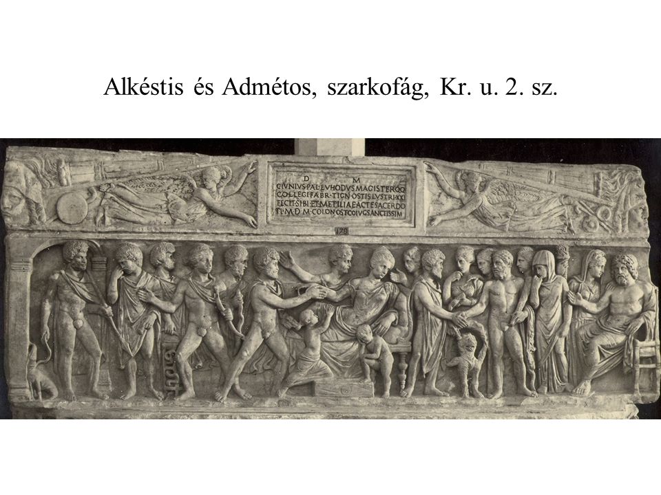 Alkéstis és Admétos, szarkofág, Kr. u. 2. sz.