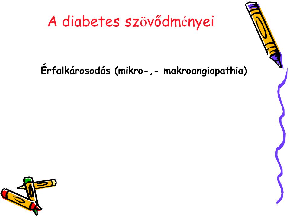 A diabetes szövődményei