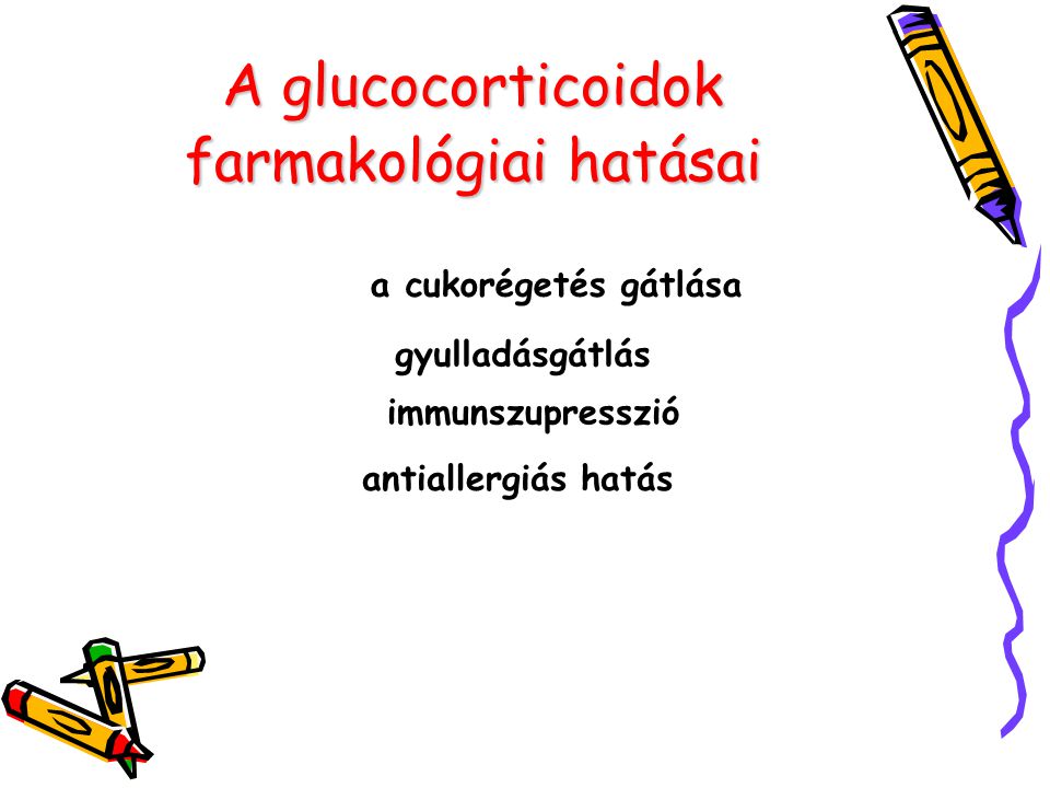 A glucocorticoidok farmakológiai hatásai