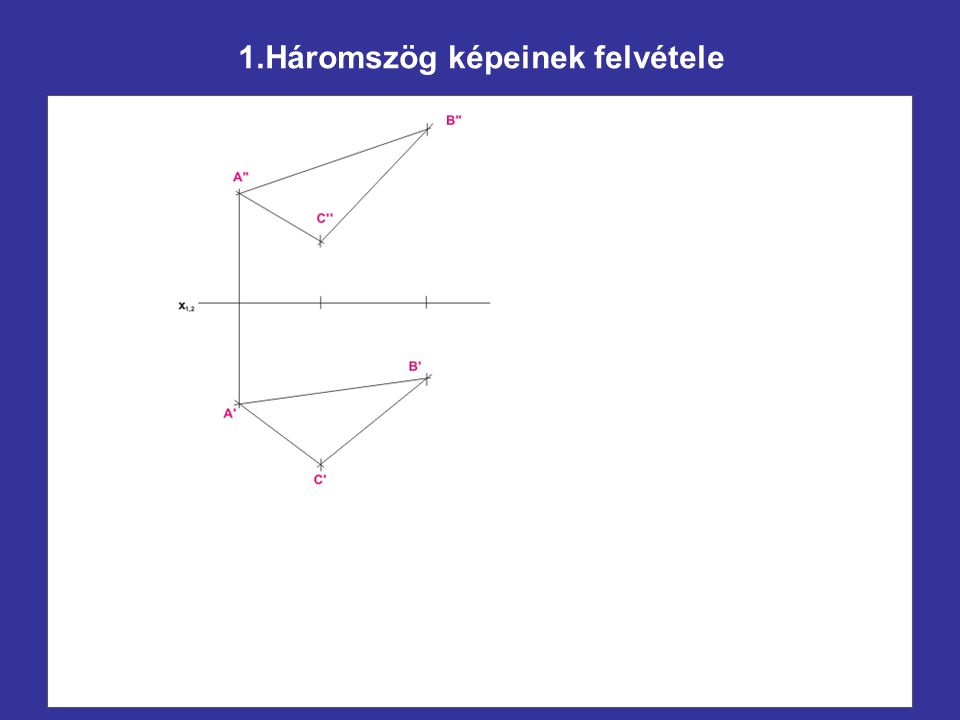 1.Háromszög képeinek felvétele
