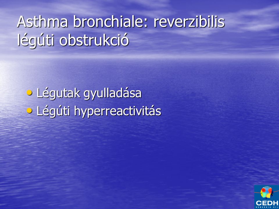Asthma bronchiale: reverzibilis légúti obstrukció