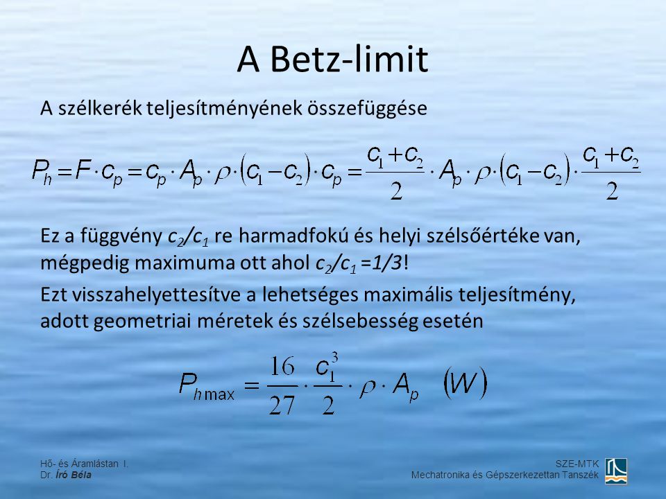 A Betz-limit