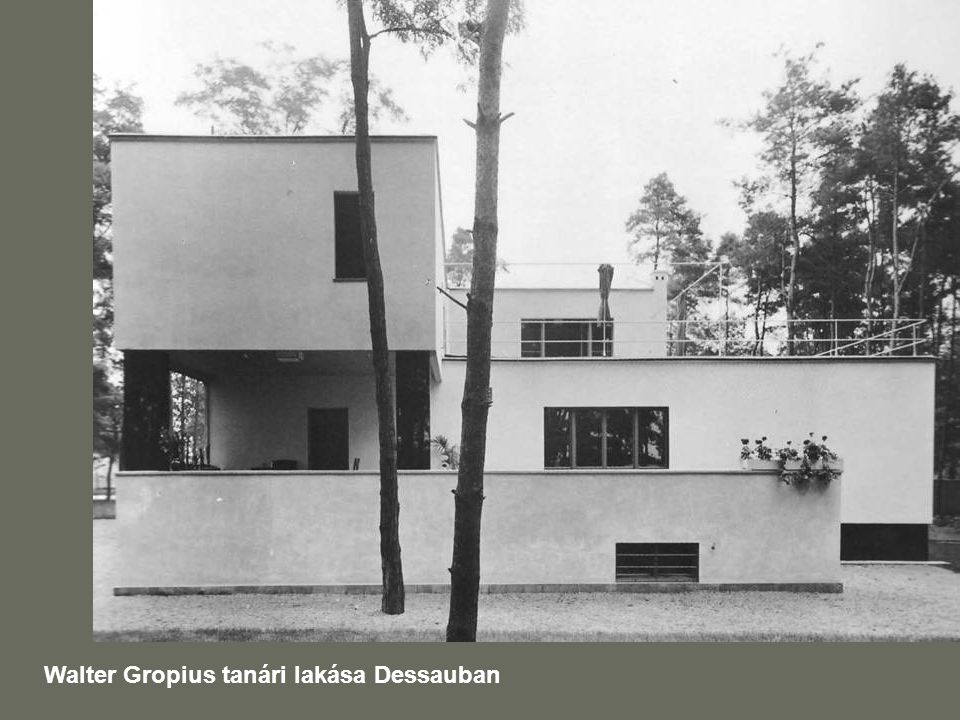 Walter Gropius tanári lakása Dessauban
