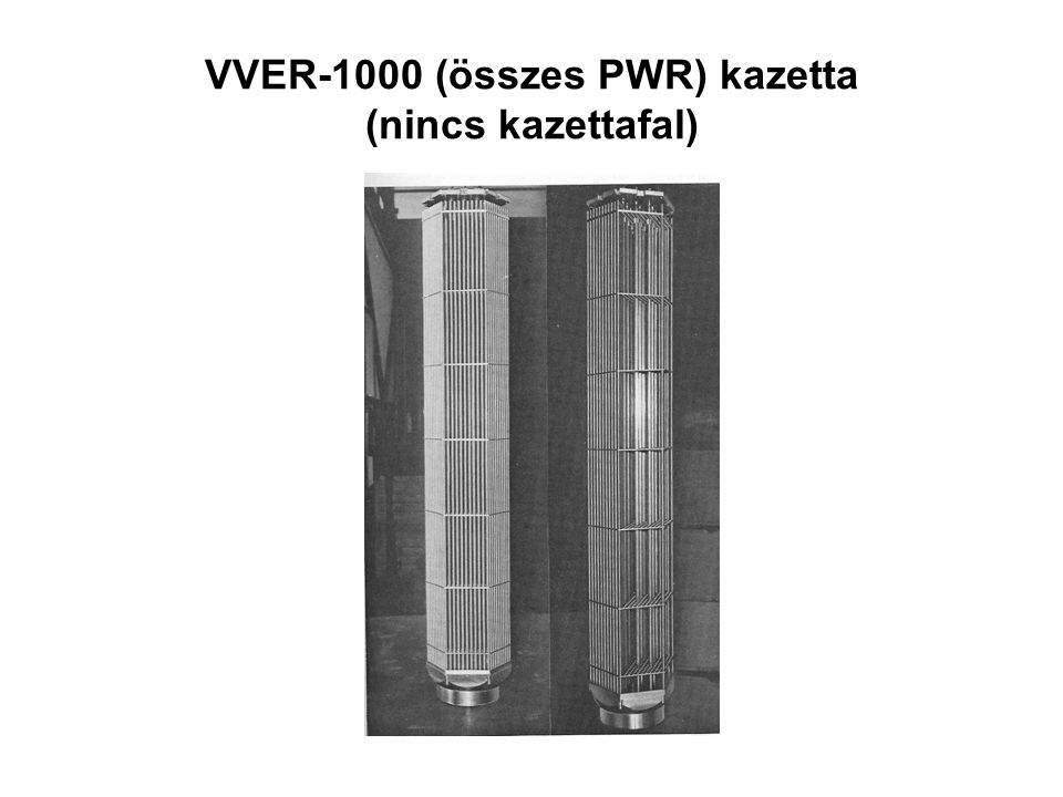VVER-1000 (összes PWR) kazetta (nincs kazettafal)