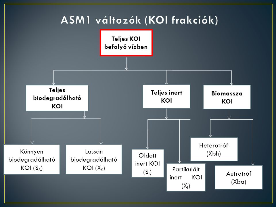 ASM1 változók (KOI frakciók)